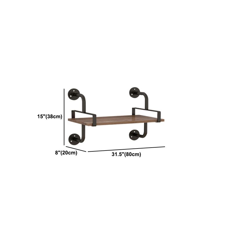 7.87 "W boekenplank industriële stijl muur gemonteerde boekenkast voor thuisstudieruimte