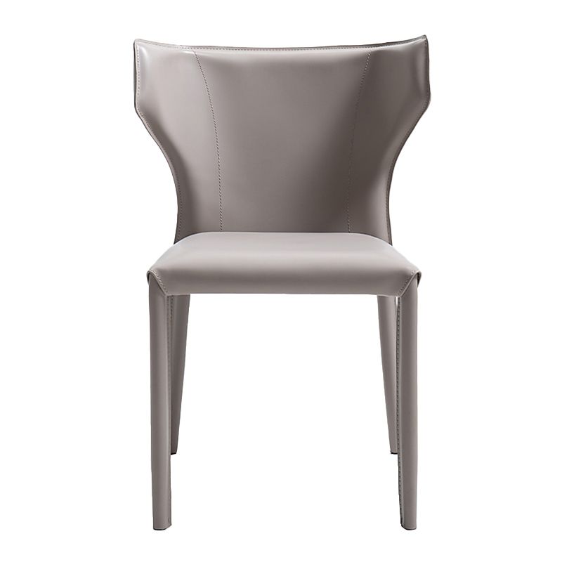 Modern Style Wingback Dining Chairs Faux Leather Home Side Chair Clearhalo 'Dining Chairs' 'Dining Tables & Seating' 'dining_chair' 'furn' 'furn_dining_chair' 'Furniture' 'Kitchen & Dining Furniture' 1200x1200_c69b302e-4d3b-4982-b698-4f1a23bb2e04