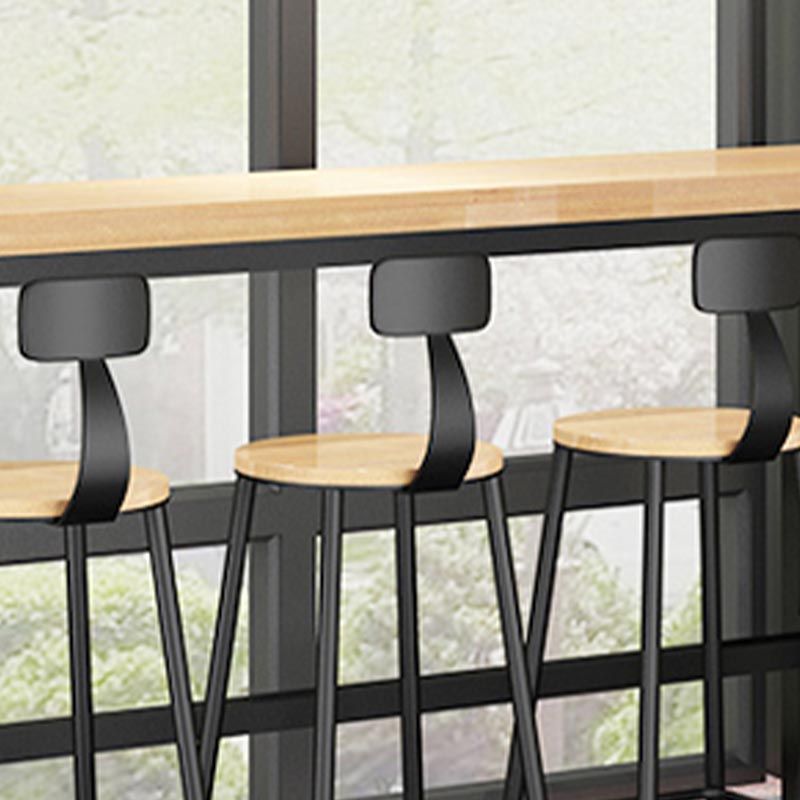 Solid Wood Pub Dining Set 1/2/5/9 Pieces Rectangle Indoor Glam Counter Height Set Clearhalo 'Bar Furniture' 'furn' 'furn_home_bar_bar_sets' 'Furniture' 'Home Bars & Bar Sets' 'home_bar_bar_sets' 'Kitchen & Dining Furniture' 1200x1200_c69b4edf-a008-41f7-9605-d70e003797ad