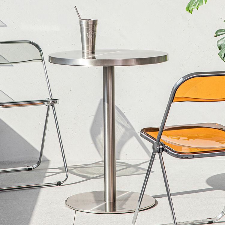 Industrial Style Dining Table Stainless Steel Dining Table for Coffee Shop Clearhalo ' dining_table' 'Dining Tables & Seating' 'Dining Tables' 'furn' 'furn_dining_table' 'Furniture' 'furniture_dining_table' 'Kitchen & Dining Furniture' 'kitchen&dining_furn' 'kitchen' 'kitchen_dining_table' 1200x1200_c69b92f0-d4c4-4b9b-b1dc-caef0af3c79b