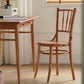Wood Dining Side Chair Traditional Slat Back Side Chair for Home