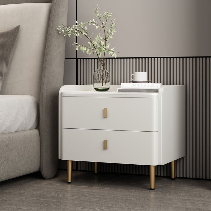 Nachtkastje met laden 19 "hoog houten bed nachtkastje met benen