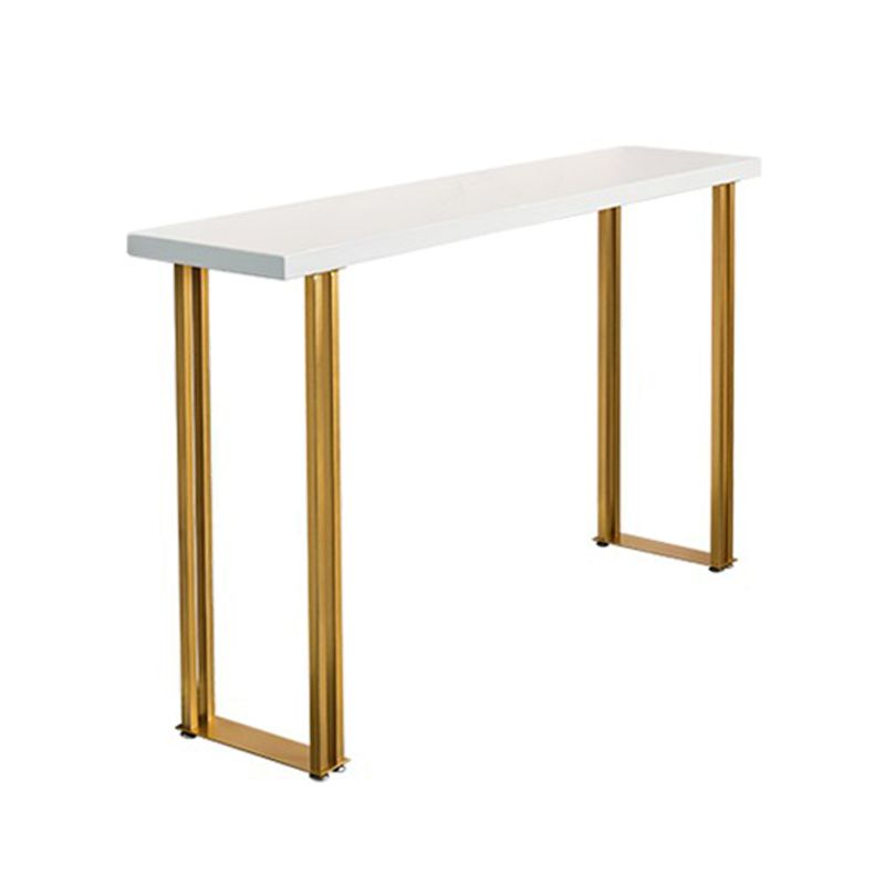 Wood Top Bar Table Traditional Luxury Rectangle Bar Table with Sled Base Clearhalo 'Bar Furniture' 'Bar Tables' 'bar_tables' 'furn' 'furn_bar_tables' 'Furniture' 'furniture_bar_tables' 'Kitchen & Dining Furniture' 1200x1200_c69ec6ef-4e18-44c4-940b-c1054f3a9d3f