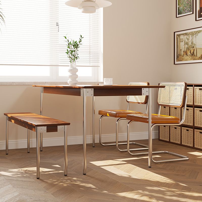 Simple Solid Wood Dining Table Brown Standard Dining Table for Kitchen Clearhalo ' dining_table' 'Dining Tables & Seating' 'Dining Tables' 'furn' 'furn_dining_table' 'Furniture' 'furniture_dining_table' 'Kitchen & Dining Furniture' 'kitchen&dining_furn' 'kitchen' 'kitchen_dining_table' 1200x1200_c69f2102-7ed7-4d80-8c27-f2991795f6ce