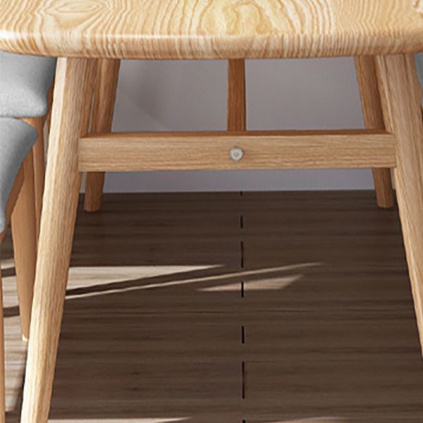Light Wood Finish Table Modern Rectangle Dining Table for Home Clearhalo 'Dining Tables & Seating' 'Dining Tables' 'dining_table' 'furn' 'furn_dining_table' 'Furniture' 'Kitchen & Dining Furniture' 1200x1200_c69fe67c-707e-4534-8749-6f8b716f9668