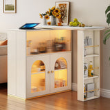 1/2/3 pezzi da banco altezza pub set contemporaneo bianco per sala da pranzo