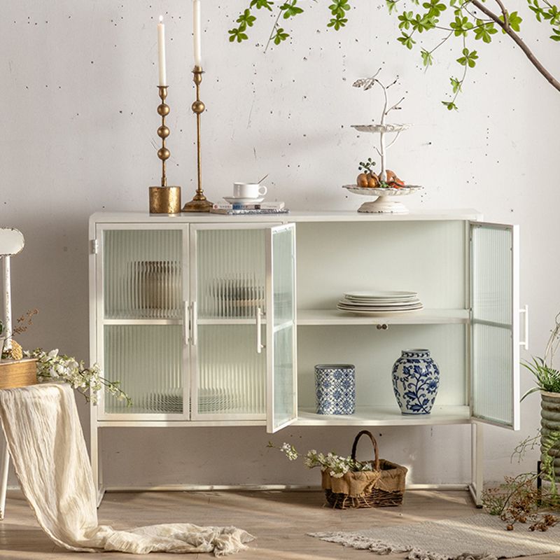 Mobile moderno mobile in vetro mobile a buffet in metallo per sala da pranzo