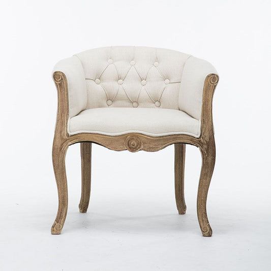 Sedia a braccio imbottita balcone da fattoria.