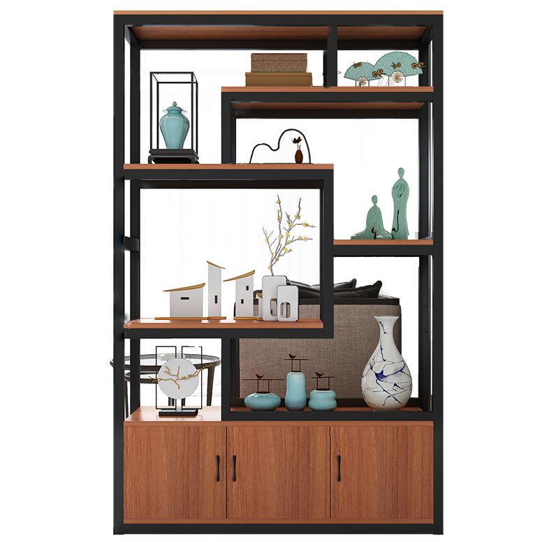 Estantería moderna con puertas estantería de estante geométrico para oficina