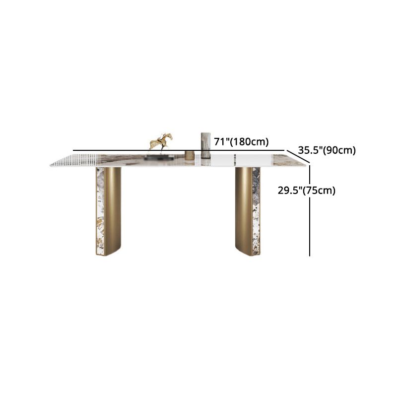 Luxury 1/3/4/5/7 Pieces Dining Set Sintered Stone Top Dining Table with Leather Chairs Clearhalo 'Dining Room Sets' 'Dining Tables & Seating' 'dining_room_set' 'furn' 'furn_dining_room_set' 'Furniture' 'furniture_dining_room_set' 'Kitchen & Dining Furniture' 1200x1200_c6ab05dd-62b7-4198-810e-7aab7c7b7790