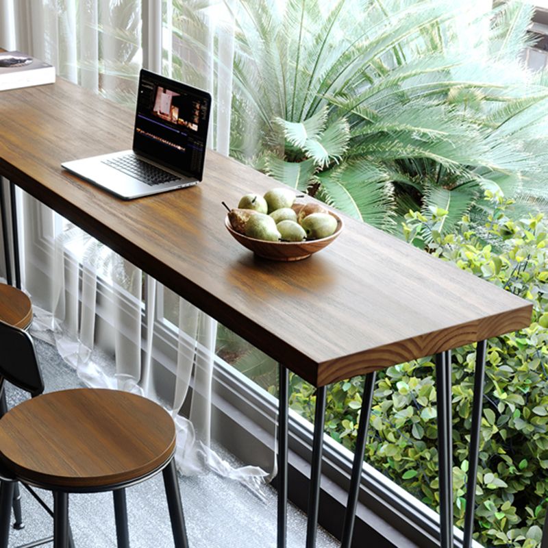 1/2/4/5 Pieces Industrial Rectangle Pub Table Set Wooden Counter Table with High Stools Clearhalo 'Bar Furniture' 'furn' 'furn_home_bar_bar_sets' 'Furniture' 'Home Bars & Bar Sets' 'home_bar_bar_sets' 'Kitchen & Dining Furniture' 1200x1200_c6ab8ed6-78c2-48f3-b5f6-44d0a671271b