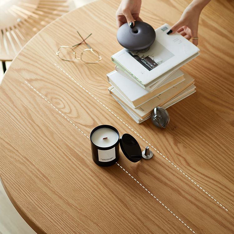 Mesa de comedor redonda Color de madera moderno de madera sólida