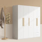 Modern Metal Wardrobe Armoire Freestanding Wardrobe in White Clearhalo 'Armoires & Wardrobes' 'armoires_wardrobes' 'Bedroom Furniture' 'furn' 'furn_armoires_wardrobes' 'Furniture' 1200x1200_c6b0814b-6505-4911-bf1b-594b86586fe8