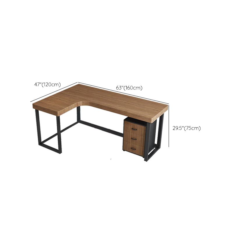 Modern Wooden Office Desk Sled Base Writing Desk , 29.53" Tall (Cabinet not Included) Clearhalo 'furn' 'furn_office_desk' 'Furniture' 'Office Desks' 'Office Furniture' 'office_desk' 1200x1200_c6b0ee99-2c88-4b44-b40b-1b29a45ef069