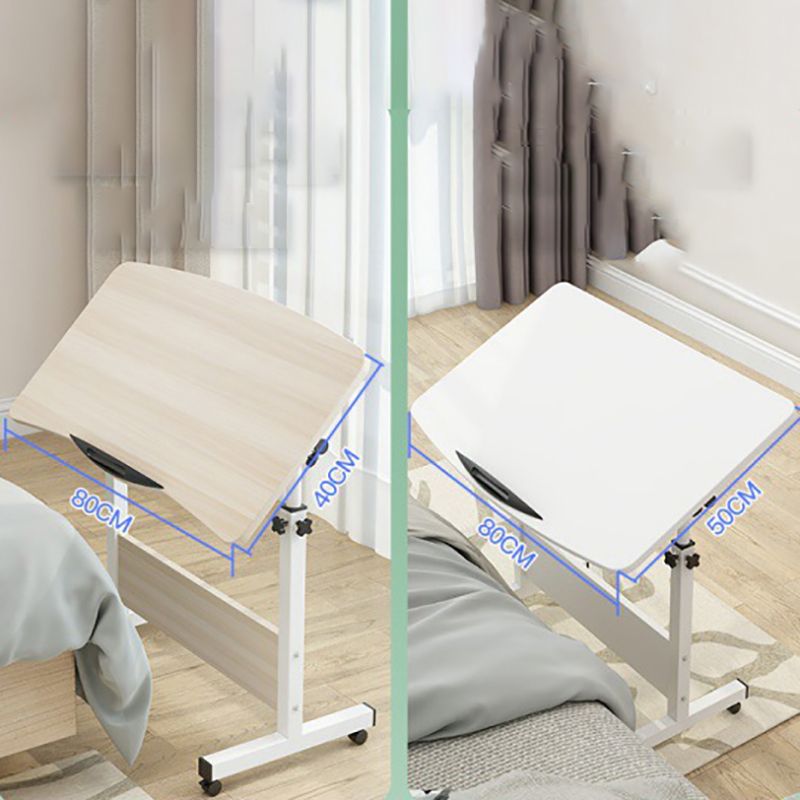 Modern Writing Desk Wooden Rectangular Standing Desk with Caster Wheel Clearhalo 'furn' 'furn_office_desk' 'Furniture' 'Office Desks' 'Office Furniture' 'office_desk' 1200x1200_c6b13d2a-8c3c-459b-91c5-0412ed098004