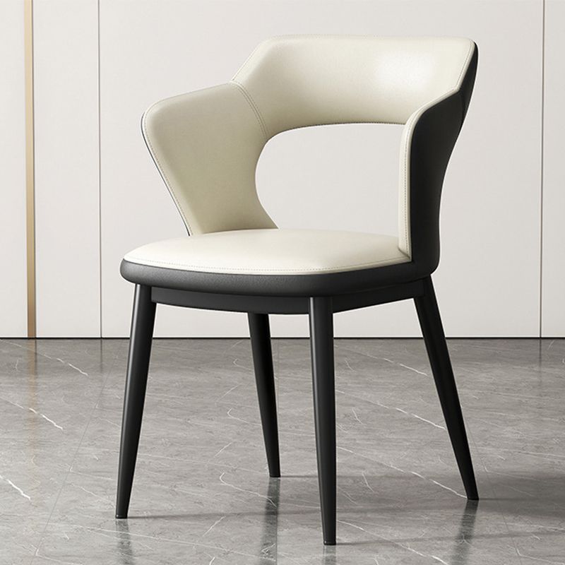 Chaise latéral sans bras moderne du milieu du siècle