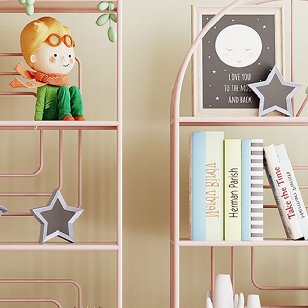 Scandinavian Style Metal Bookshelf Open Back Bookcase for Office Clearhalo 'Bookcases' 'furn' 'furn_bookcases' 'Furniture' 'furniture_bookcases' 'Office Furniture' 1200x1200_c6b5d643-e0ad-489f-8dcb-498de1425f08