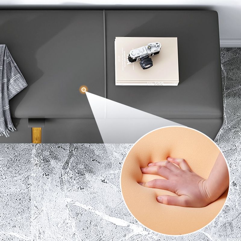 15.4" W Glam Upholstered Ottoman Bench Cushioned Seating Bench Clearhalo 'Benches' 'Chairs & Seating' 'furn' 'furn_benches' 'Furniture' 'Living Room Furniture' 1200x1200_c6b80451-55ee-4124-a780-abc711a9d01e