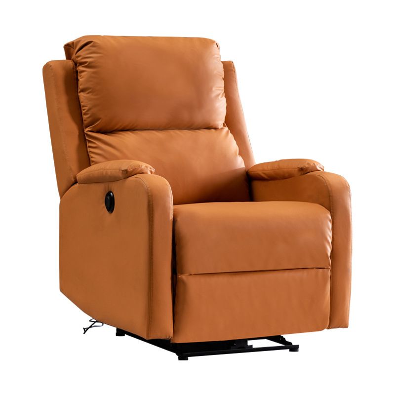 Manial-Push Back Standard Recliner Solid Color Faux Leather Recliner Chair Clearhalo 'Chairs & Seating' 'furn' 'furn_recliners' 'Furniture' 'Living Room Furniture' 'Recliners' 1200x1200_c6b95929-1294-42f1-a4ac-b5a7ed56a187