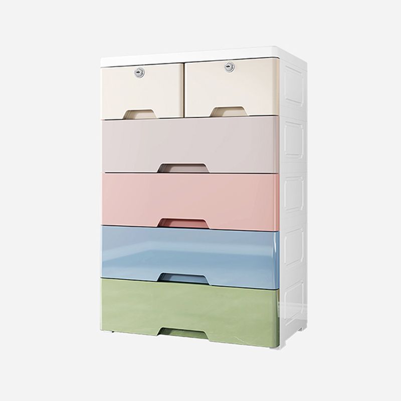 Modern Style Non-Hanging Armoire Plastic Home Storage Cabinet