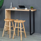 Modern Pub Height Dining Table Natural Wood Counter Height Table