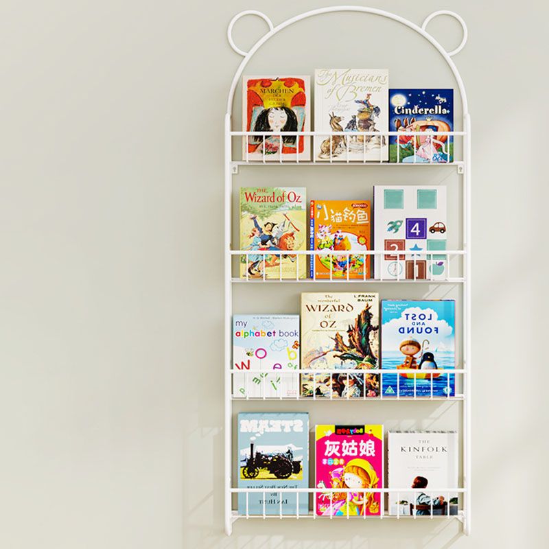 Scandinavian Wall Mounted Bookshelf Iron Vertical Bookcase for Home Clearhalo 'Bookcases' 'furn' 'furn_bookcases' 'Furniture' 'furniture_bookcases' 'Office Furniture' 1200x1200_c6bb28af-60cb-4be6-9ba7-f22f4a957946