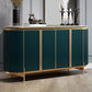 Sideboard di marmo in finta fusione a buffet in stile contemporaneo con armadi