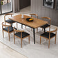 Industrial 1/2/5/7 Pieces Dining Set Solid Wood Dining Table Set Clearhalo 'Dining Room Sets' 'Dining Tables & Seating' 'dining_room_set' 'furn' 'furn_dining_room_set' 'Furniture' 'furniture_dining_room_set' 'Kitchen & Dining Furniture' 'kitchen&dining_furn' 'kitchen' 1200x1200_c6bbc161-f52d-47da-89ee-6cea9c35c7b4