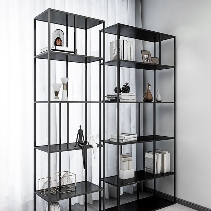 Metal Industrial Etagere Bookshelf Iron Open Vertical Bookshelf for Office Clearhalo 'Bookcases' 'furn' 'furn_bookcases' 'Furniture' 'furniture_bookcases' 'kitchen' 'kitchen_bookcases' 'Living Room Furniture' 'Office Furniture' 1200x1200_c6bbca6a-2a6b-49c1-bca6-7eb23f68a458