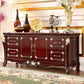 Glam Style Sideboard Wood Sideboard with Door and Drawer for Living Room Clearhalo 'buffet_sideboard' 'Buffets & Sideboards' 'furn' 'furn_buffet_sideboard' 'Furniture' 'Kitchen & Dining Furniture' 1200x1200_c6be1d1b-b8e0-4760-95ab-8e3c9025c560