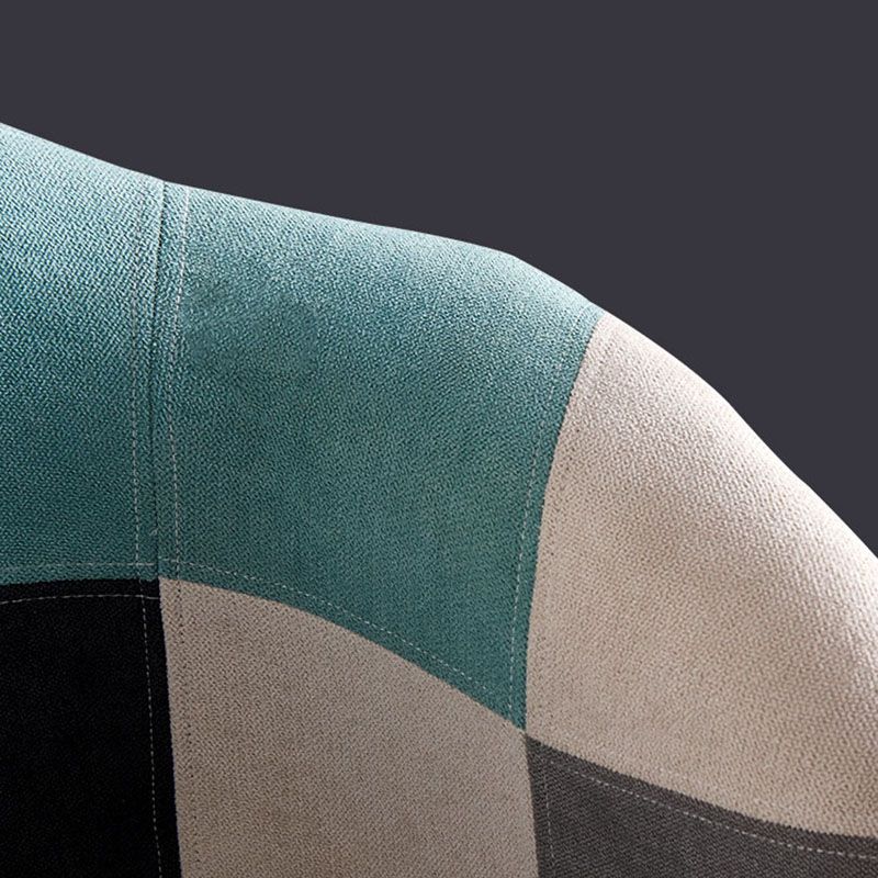 Restaurant Scandinavian Upholstered Arm Chair Matte Finish Solid Back Dining Chair Clearhalo ' kitchen&dining_furn' 'Dining Chairs' 'Dining Tables & Seating' 'dining_chair' 'Furniture' 'furniture_dining_chair' 'Kitchen & Dining Furniture' 'kitchen' 1200x1200_c6bebb96-fdca-4674-898b-ab64e0fb268d