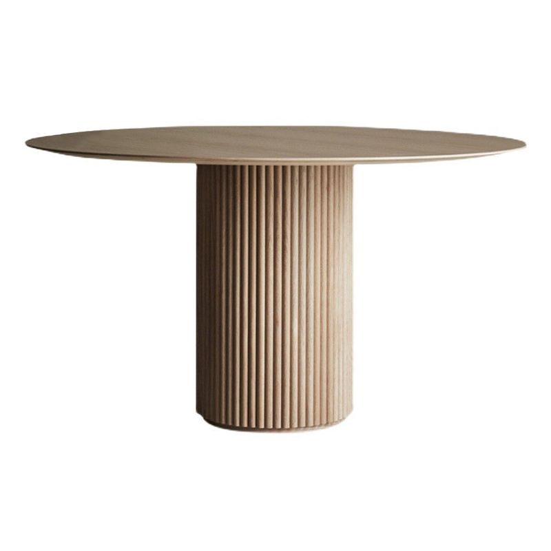 Round Solid Wood Dining Table Modern Wood Table with Pedestal for Restaurant Clearhalo ' dining_table' 'Dining Tables & Seating' 'Dining Tables' 'furn' 'furn_dining_table' 'Furniture' 'furniture_dining_table' 'Kitchen & Dining Furniture' 'kitchen&dining_furn' 'kitchen' 'kitchen_dining_table' 1200x1200_c6c031e8-149d-41e1-99e7-352146582a01