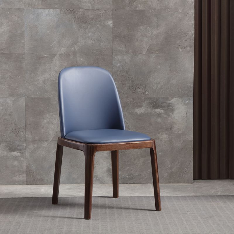 Faux Leather Dining Chairs Industrial Parsons Armless Side Chair Clearhalo 'Dining Chairs' 'Dining Tables & Seating' 'dining_chair' 'furn' 'furn_dining_chair' 'Furniture' 'Kitchen & Dining Furniture' 1200x1200_c6c05229-0ac7-455e-bc12-53f501d09304