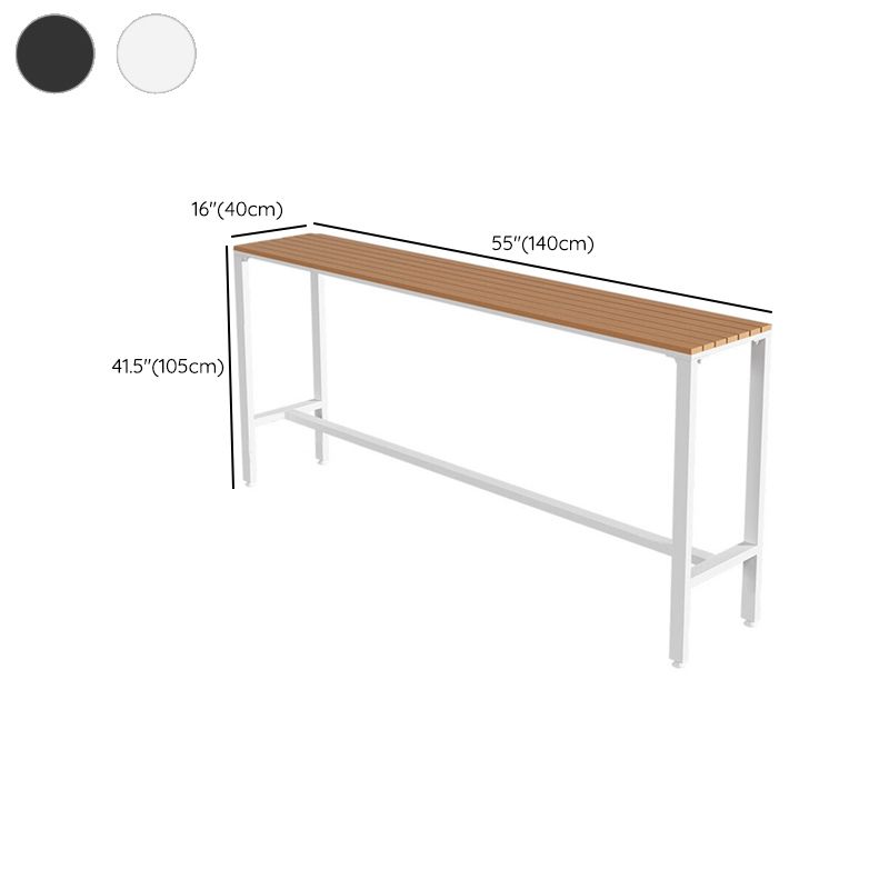 Industrial Counter Height Dining Table Trestle Bar Dining Table Clearhalo 'Bar Furniture' 'Bar Tables' 'bar_tables' 'furn' 'furn_bar_tables' 'Furniture' 'Kitchen & Dining Furniture' 1200x1200_c6c08054-6225-43c0-999a-a6d6269bb452