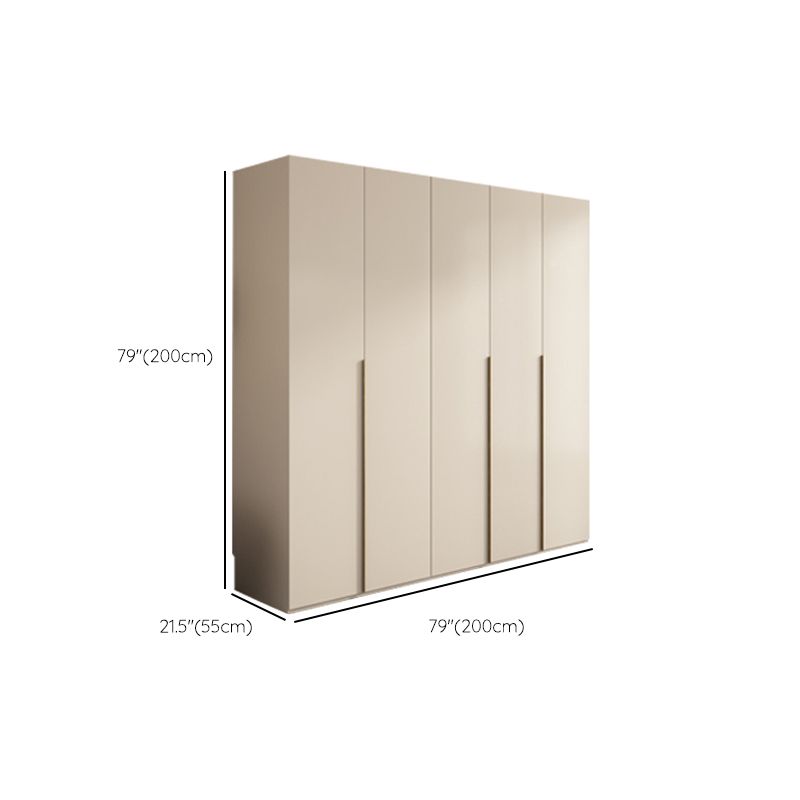 Holzgarderobe Armoire mit Regalen moderner Kleiderschrankschrank