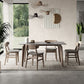 Modern 1/4/5/6 Pieces Rectangle Dining Set Sintered Stone Top Solid Wood Table Set Clearhalo 'Dining Room Sets' 'Dining Tables & Seating' 'dining_room_set' 'furn' 'furn_dining_room_set' 'Furniture' 'Kitchen & Dining Furniture' 1200x1200_c6c8d819-c05b-4e7e-aa0d-4ba9fc687c4b