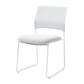 Contemporary No Wheels Conference Chair Plastic Back Armless Office Chair