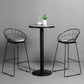 Industrial Round Bar Table Set 1/3 Pieces Stone Counter Table with Upholstered Stools Clearhalo 'Bar Furniture' 'furn' 'furn_home_bar_bar_sets' 'Furniture' 'Home Bars & Bar Sets' 'home_bar_bar_sets' 'Kitchen & Dining Furniture' 1200x1200_c6cb302f-54be-461a-ac10-4db23a87b861