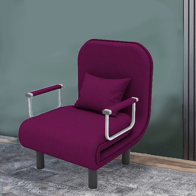 Convertible Accent chair Square Arms Velvet Convertible Chair with Basic Four Leg Clearhalo 'Accent Chairs' 'accent_chairs' 'Chairs & Seating' 'furn' 'furn_accent_chairs' 'Furniture' 'Living Room Furniture' 1200x1200_c6cbf58b-4ad7-4503-98f8-0bc732d713db