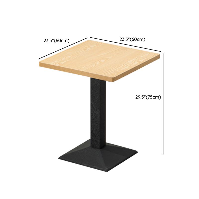 Juego de mesa de comedor industrial 1/3/5 piezas con muebles de base de metal