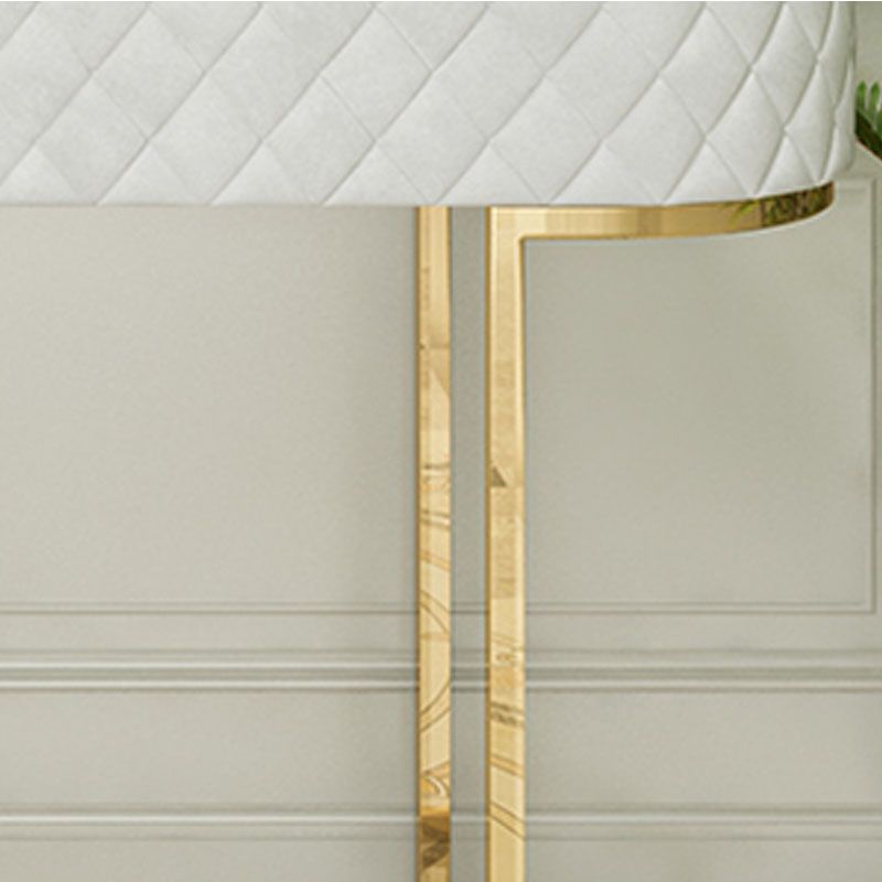 Sled Glam Marble Console Tabel 14 "W Oval Console Accent Table voor Hall