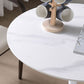 Round Sintered Stone White Dining Table Simplicity Tulip Base Table for Dining Room Clearhalo ' dining_table' 'Dining Tables & Seating' 'Dining Tables' 'furn' 'furn_dining_table' 'Furniture' 'furniture_dining_table' 'Kitchen & Dining Furniture' 'kitchen&dining_furn' 'kitchen' 'kitchen_dining_table' 1200x1200_c6cd6063-2232-499d-bc0b-47342335aaf7