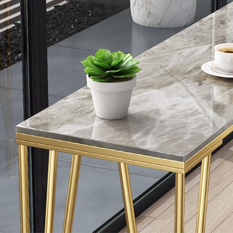 Tavolo da altezza della barra industriale tavolo da pub top con 4 gambe metalliche