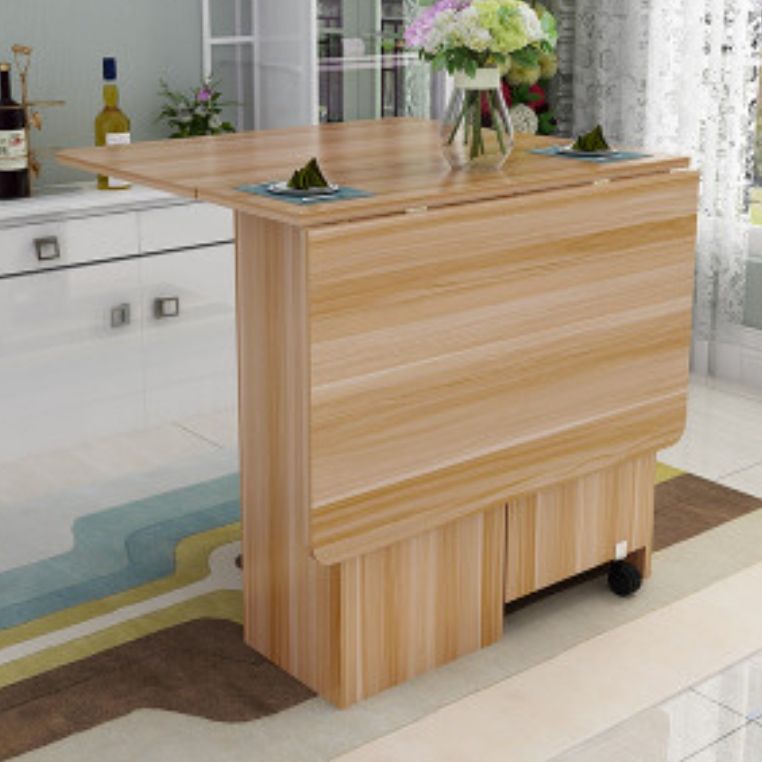 Solid Wood Mid-Century Modern Table Oval Solid Wood Top Table with Drop Leaf Clearhalo ' dining_table' 'Dining Tables & Seating' 'Dining Tables' 'furn' 'furn_dining_table' 'Furniture' 'furniture_dining_table' 'Kitchen & Dining Furniture' 'kitchen&dining_furn' 'kitchen' 'kitchen_dining_table' 1200x1200_c6cdc432-106a-4b4e-ac8e-38d5af5ba4d6