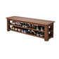Modern Rubber Wood Bench Rectangle Home Storage Seating Bench with Shelves Clearhalo 'Benches' 'Chairs & Seating' 'furn' 'furn_benches' 'Furniture' 'Living Room Furniture' 1200x1200_c6cfb6a0-db9f-4eb3-a901-e7228b7a1622