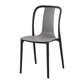 Silla de comedor de plástico sin brazo de comedor moderno