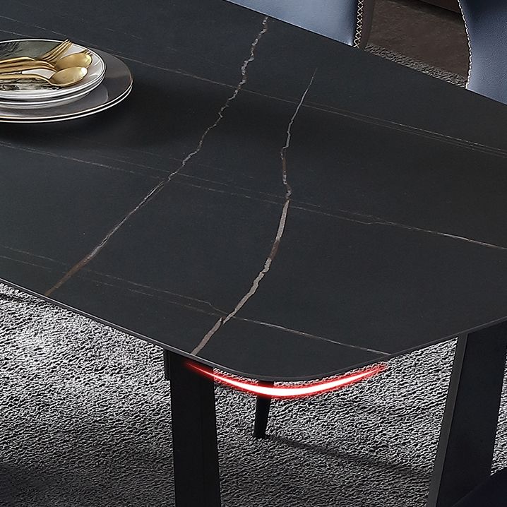 Industrial Rectangle Furniture Trestle Base Dining Site Table for Dining Room Clearhalo 'Dining Tables & Seating' 'Dining Tables' 'dining_table' 'furn' 'furn_dining_table' 'Furniture' 'furniture_dining_table' 'Kitchen & Dining Furniture' 'kitchen' 'kitchen_dining_table' 1200x1200_c6d36ee4-5131-4c04-8667-a0a0a46e72ec