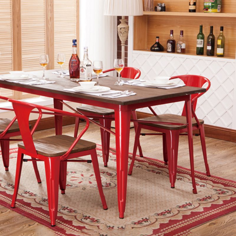 Industrial Metal Dining Room Chair Slat Back Side Chair for Restaurant Use Clearhalo ' kitchen&dining_furn' 'Dining Chairs' 'Dining Tables & Seating' 'dining_chair' 'furn' 'furn_dining_chair' 'Furniture' 'furniture_dining_chair' 'Kitchen & Dining Furniture' 'kitchen' 1200x1200_c6d381ec-172c-4317-9b1e-b1a43ae9523d