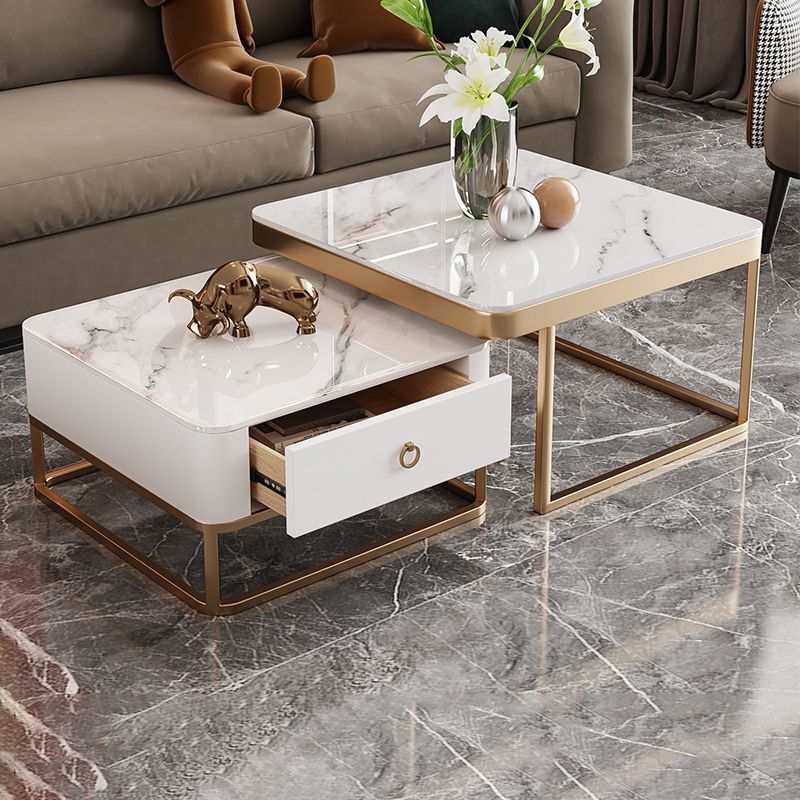 Frame frame salontafel glamour vierkante cocktailtafel met lade