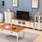 Console TV tradizionale Console multimediale per TV con contenitore chiuso e cassetti